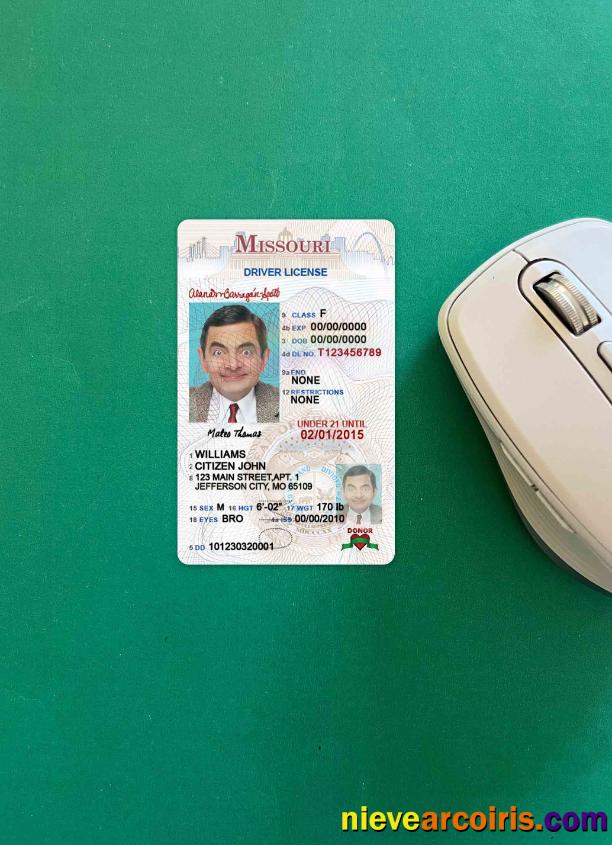 USA Missouri driving license photolook